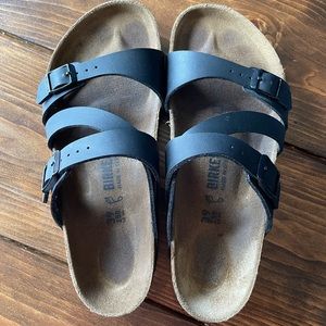 Birkenstock Salina Birko-Flor Black Sandals 39